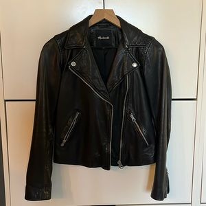 Madewell Washed Leather Motorcycle Jacket